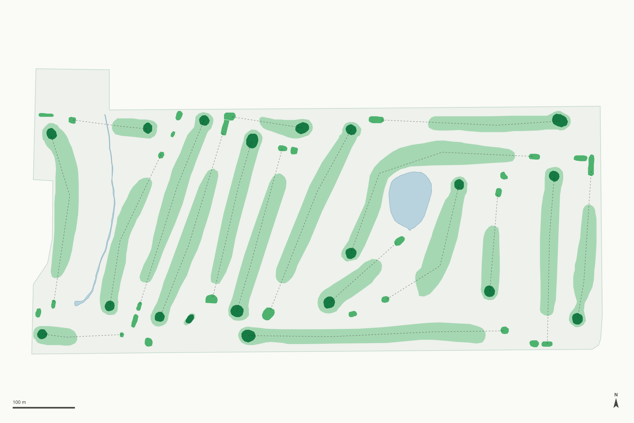 Map of Nishna Hills Golf Club