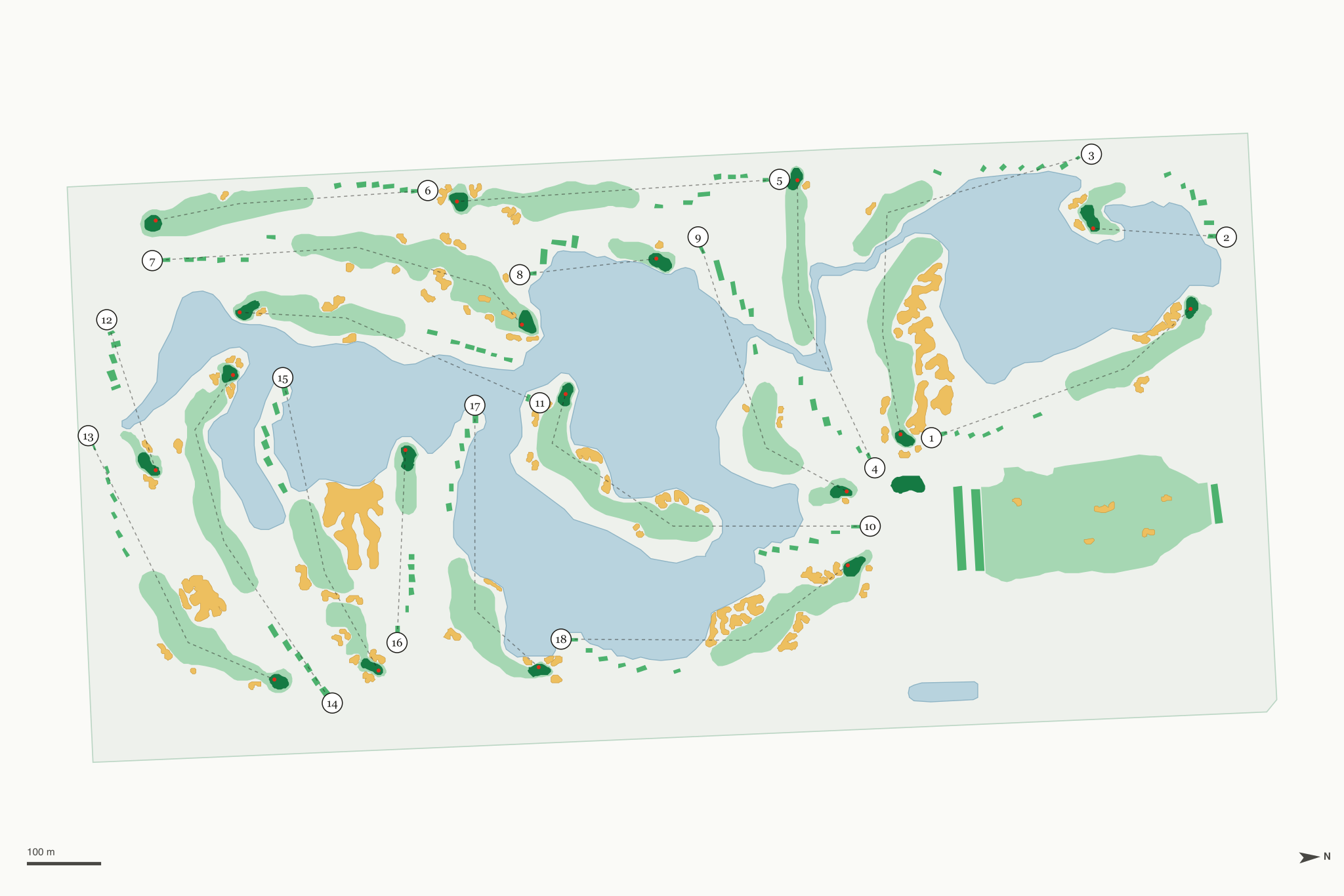 Map of Quail Valley Golf Club