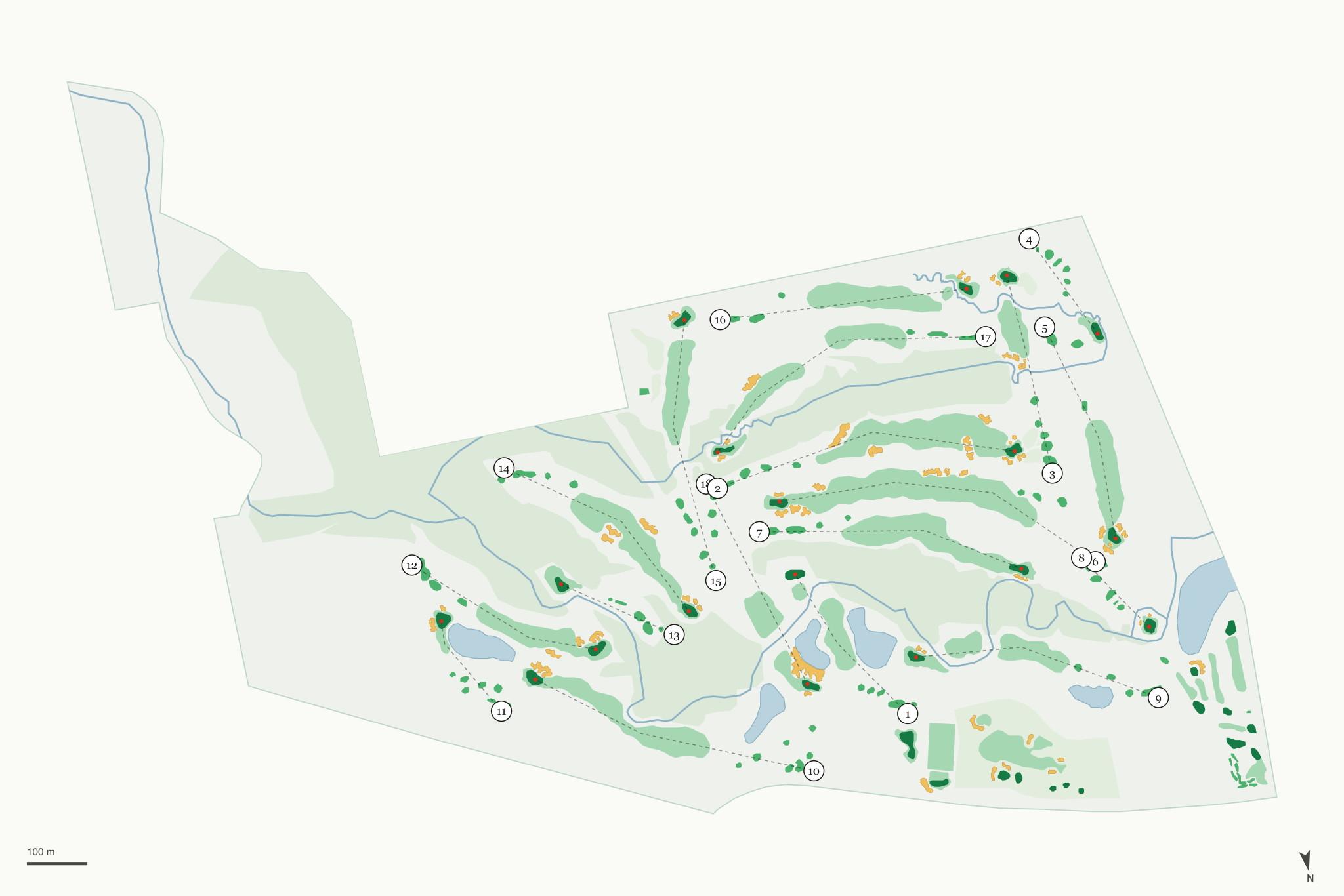 Map of Green Bay Country Club