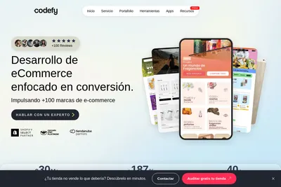Screenshot of the Codefy homepage