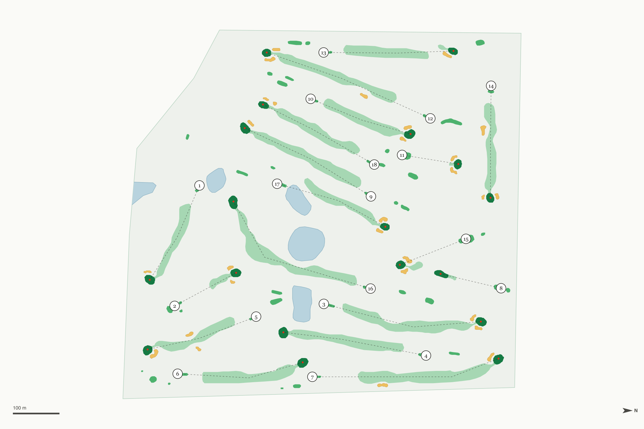 Map of Rawiga Golf Club