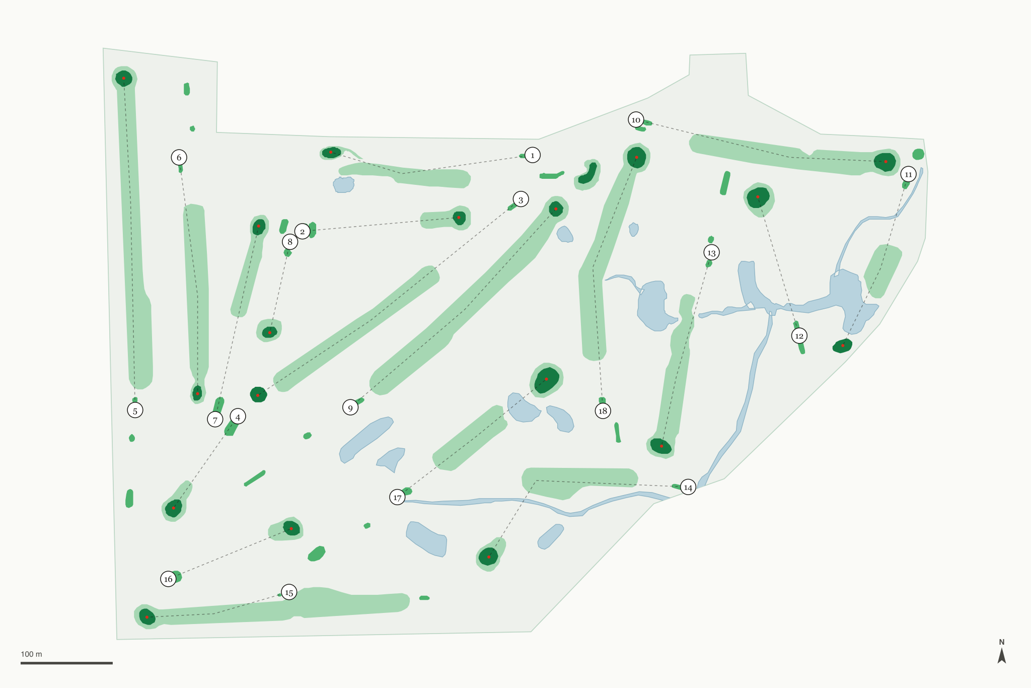 Map of Goodrich Country Club