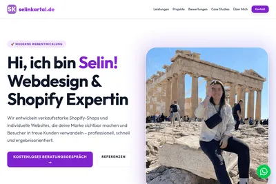 Screenshot of the selinkartal.de homepage