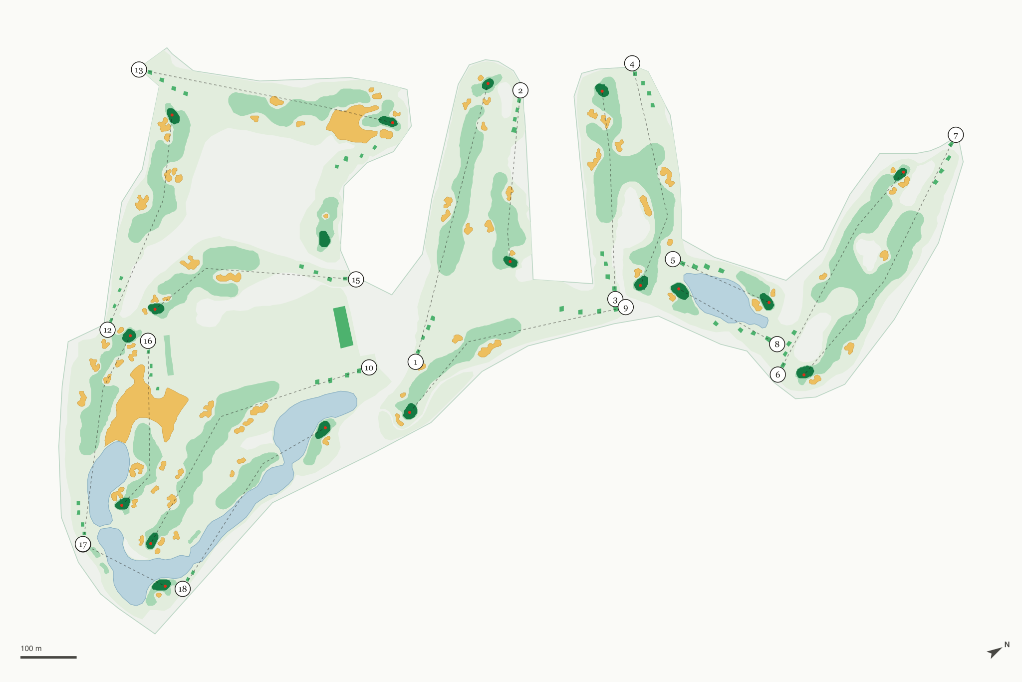 Map of Mojave Resort Golf Club