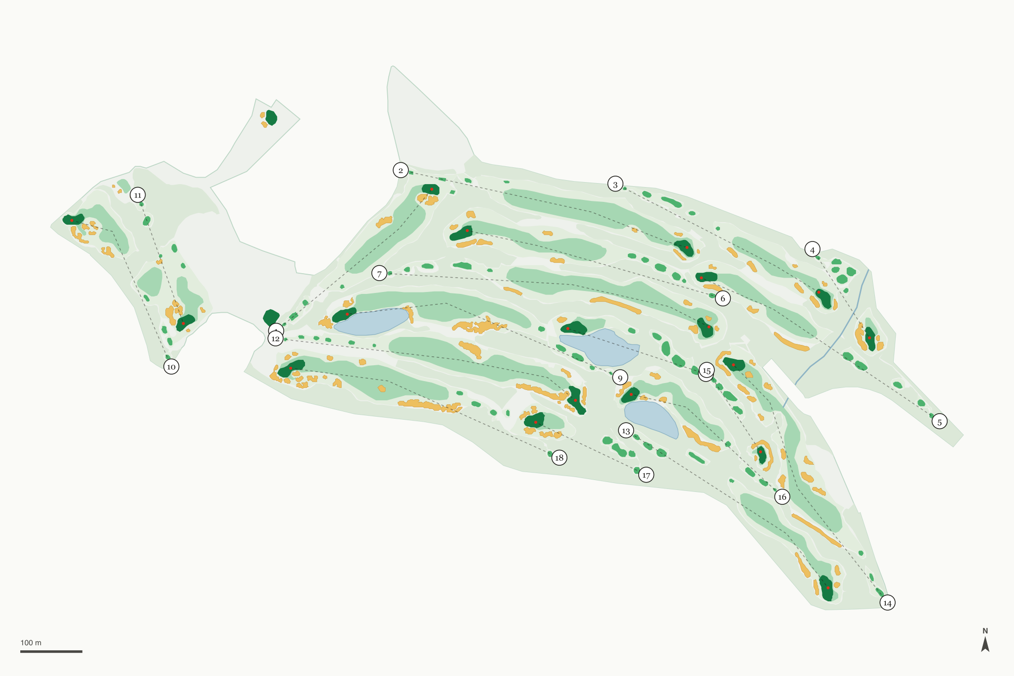 Map of Trump National Golf Club Los Angeles