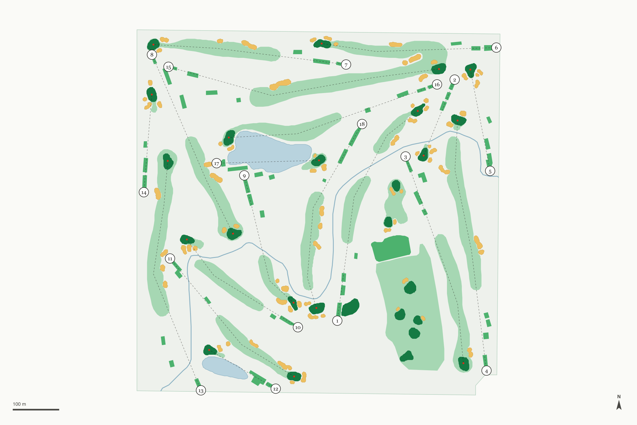 Map of Del Paso Country Club