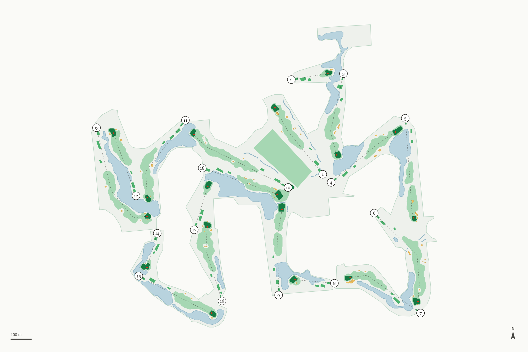 Map of Golf Club of Dublin