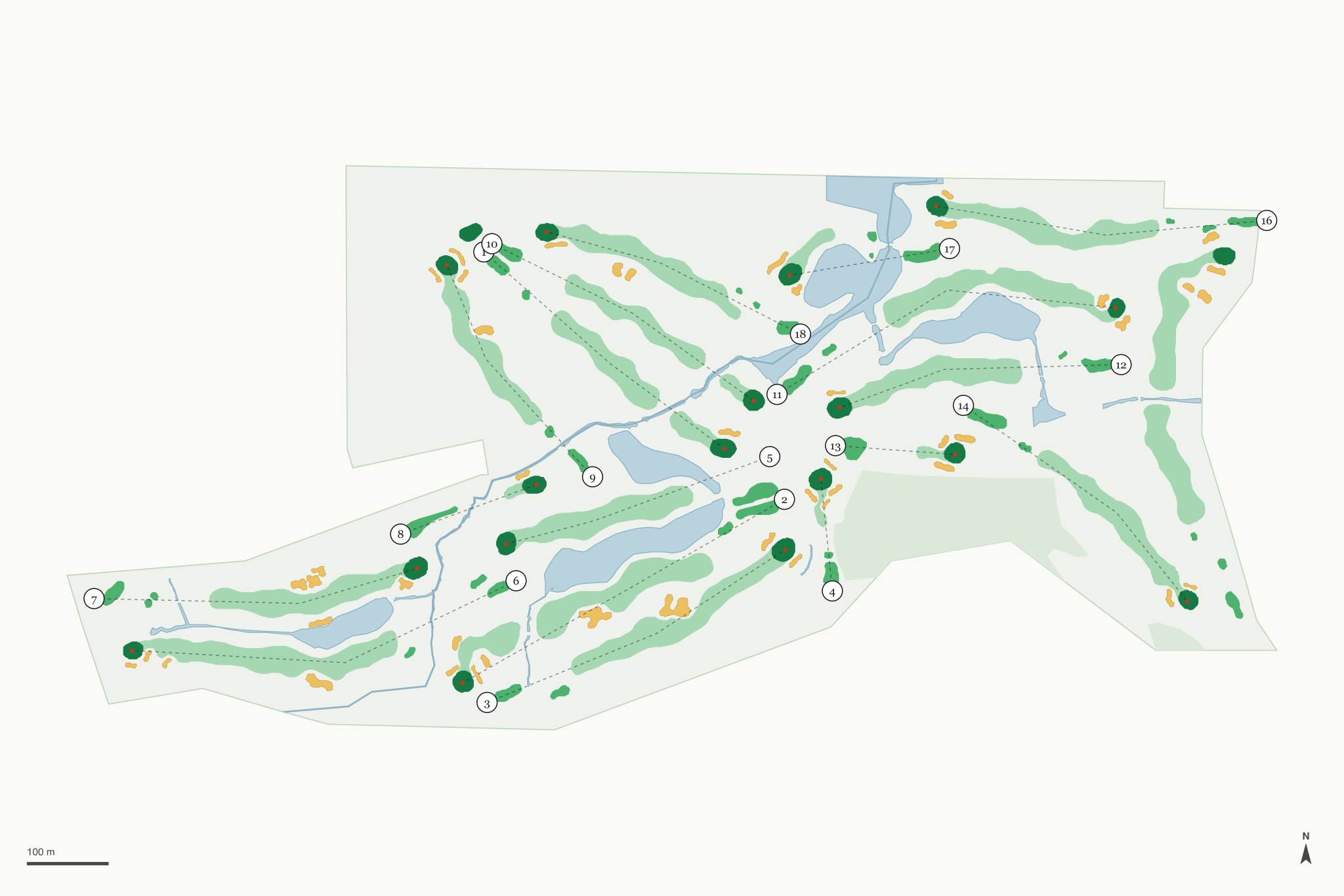 Map of Western Lakes Golf Club