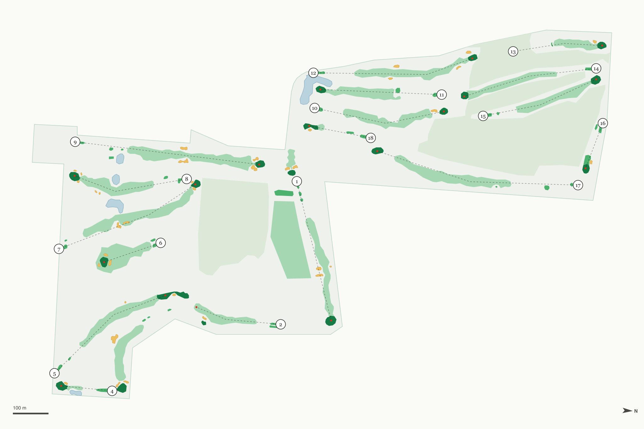 Map of The Old Course at Sugar Loaf