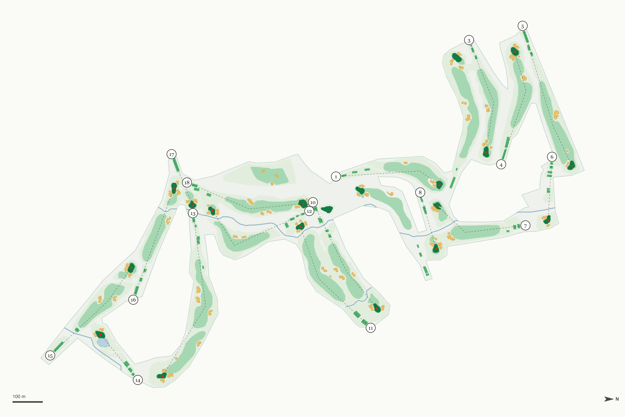 Map of Incline Village Championship Golf Course