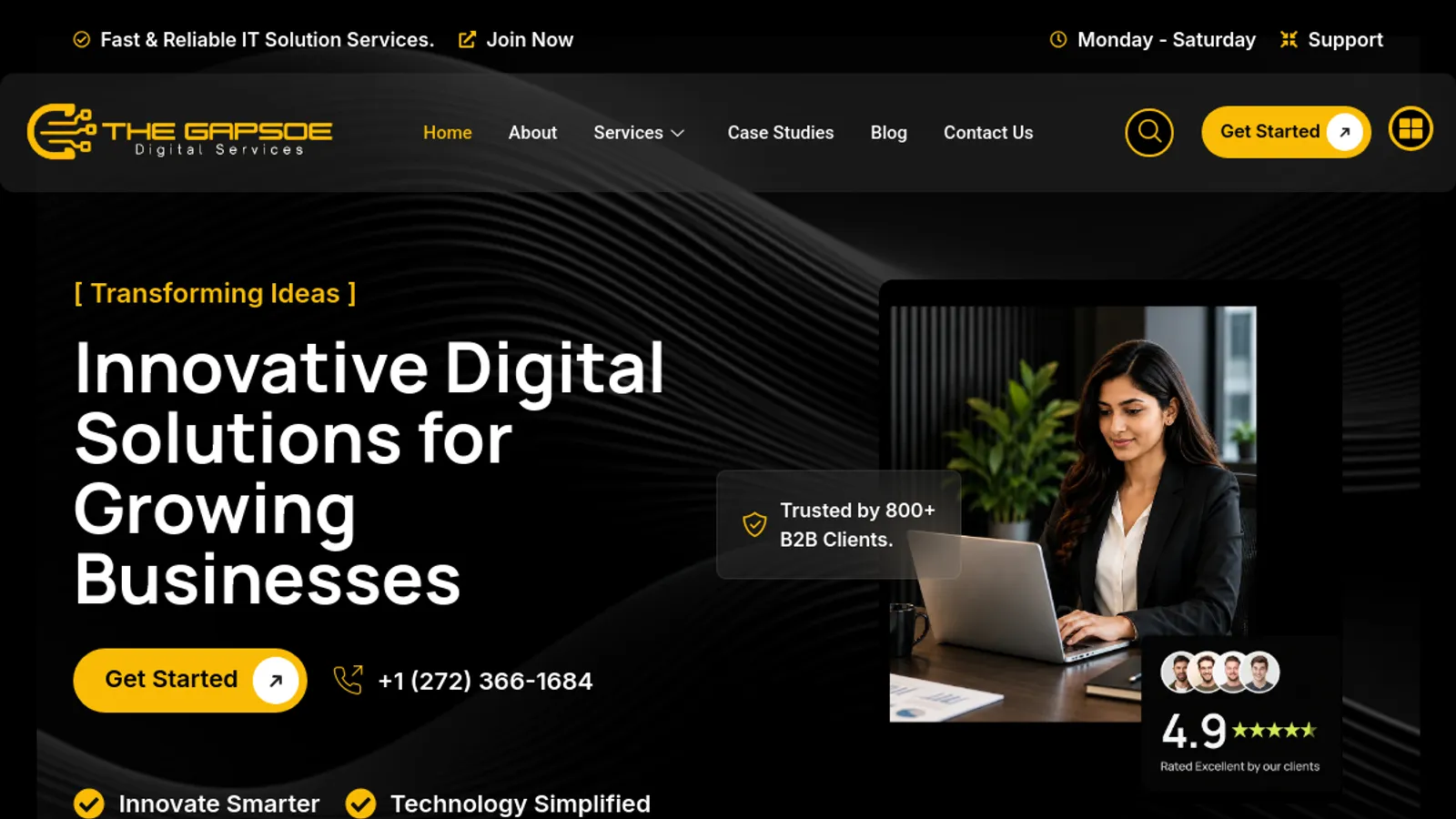 Screenshot of the Kantish Kumar homepage
