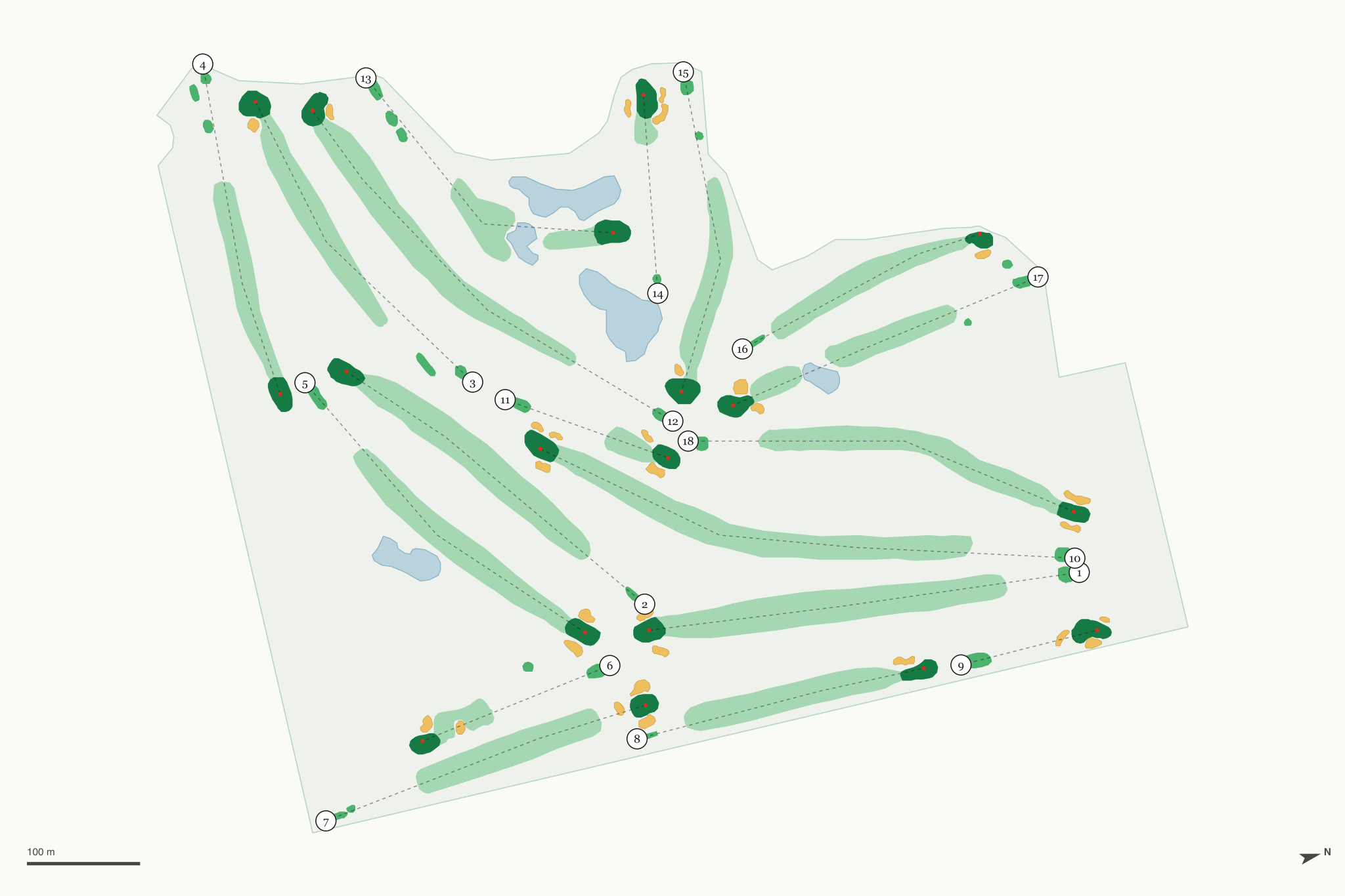 Map of Manistee Golf & Country Club