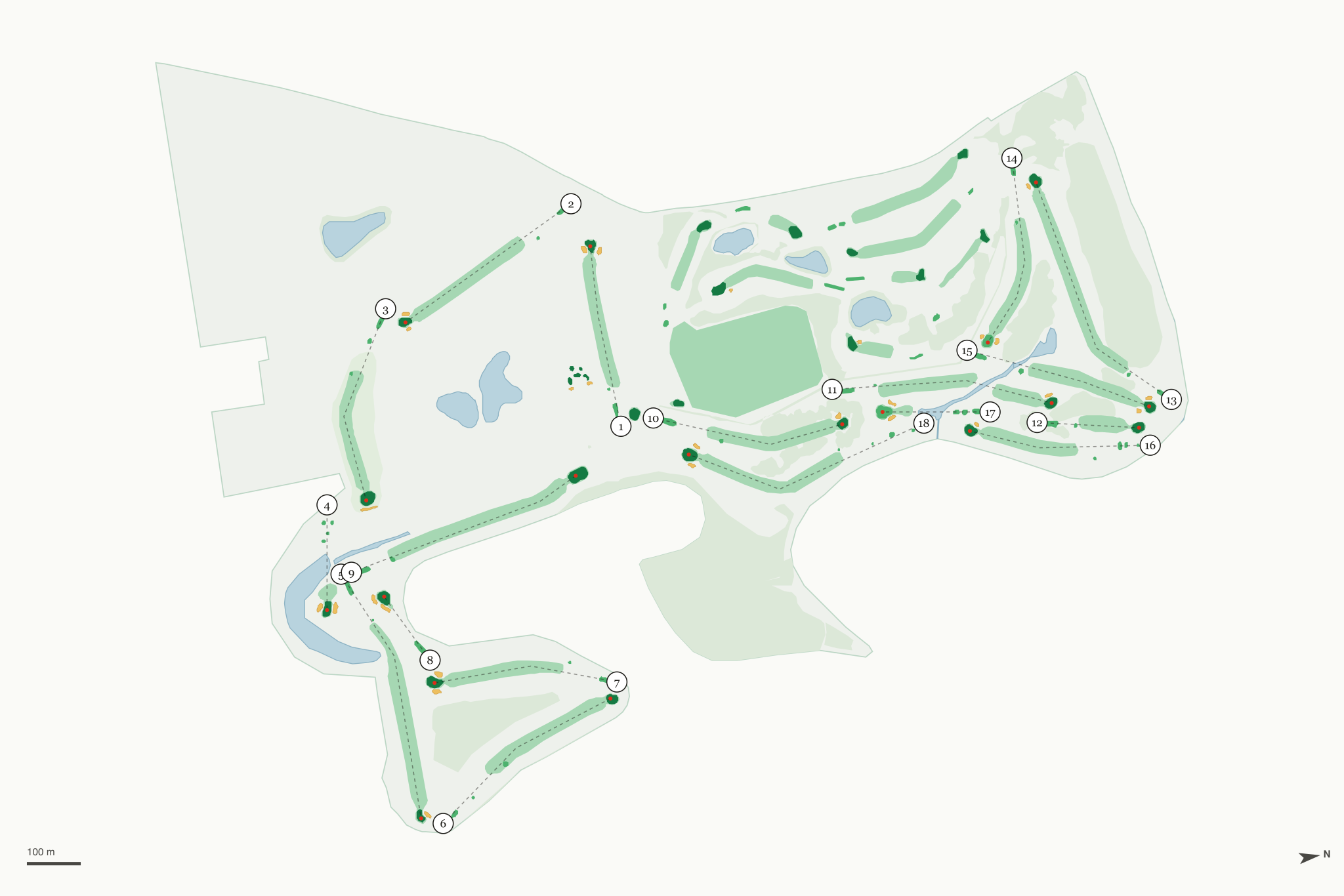 Map of Meriwether National Golf Club