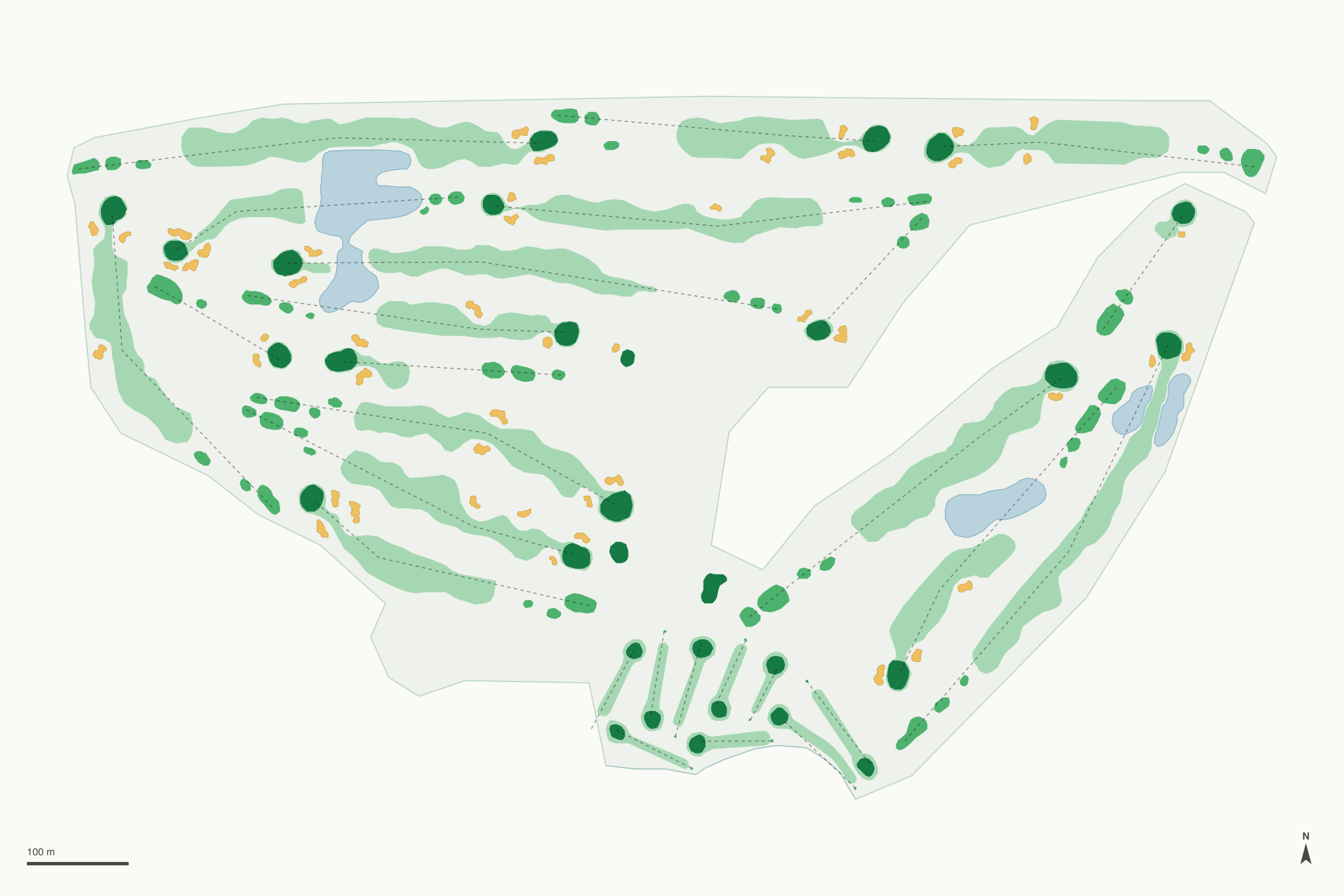 Map of Lake of the Woods Golf Course