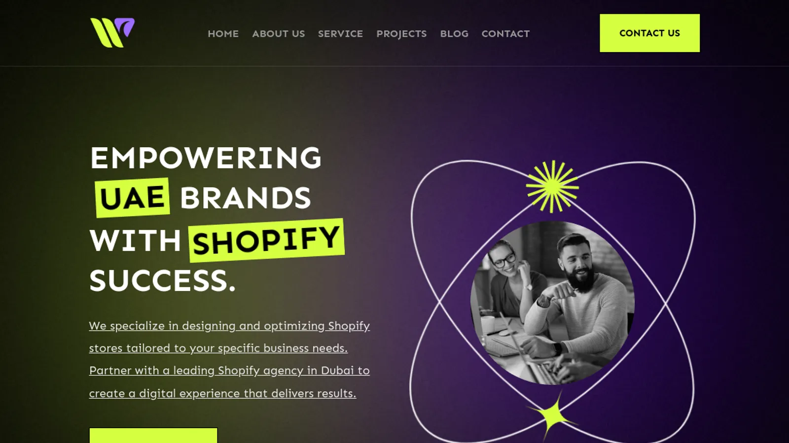 Screenshot of the WebCareLabs homepage