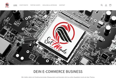 Screenshot of the Selfmade-Brand homepage