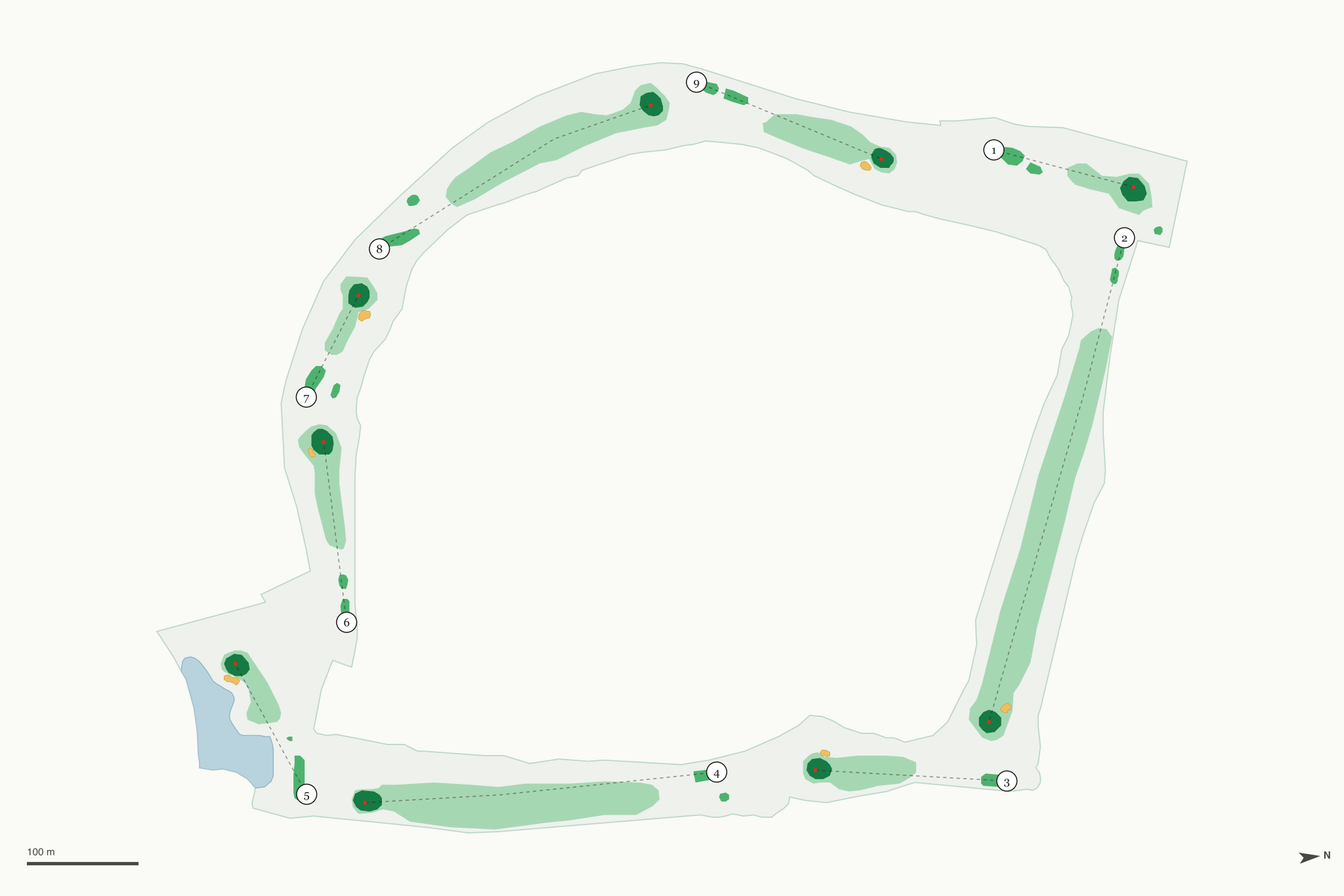 Map of Quail Run Golf Course