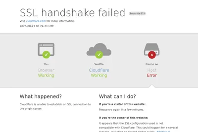 Screenshot of the Frenco.ae homepage