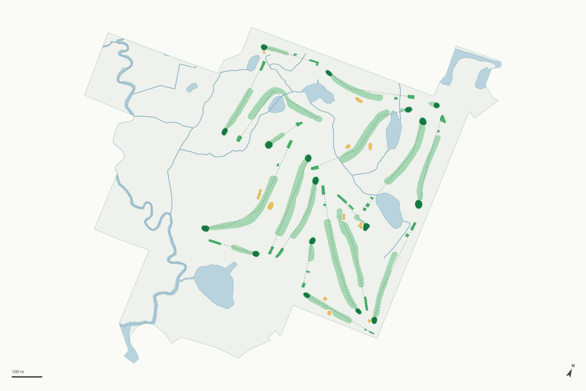 Map of White Lake Oaks Golf Course
