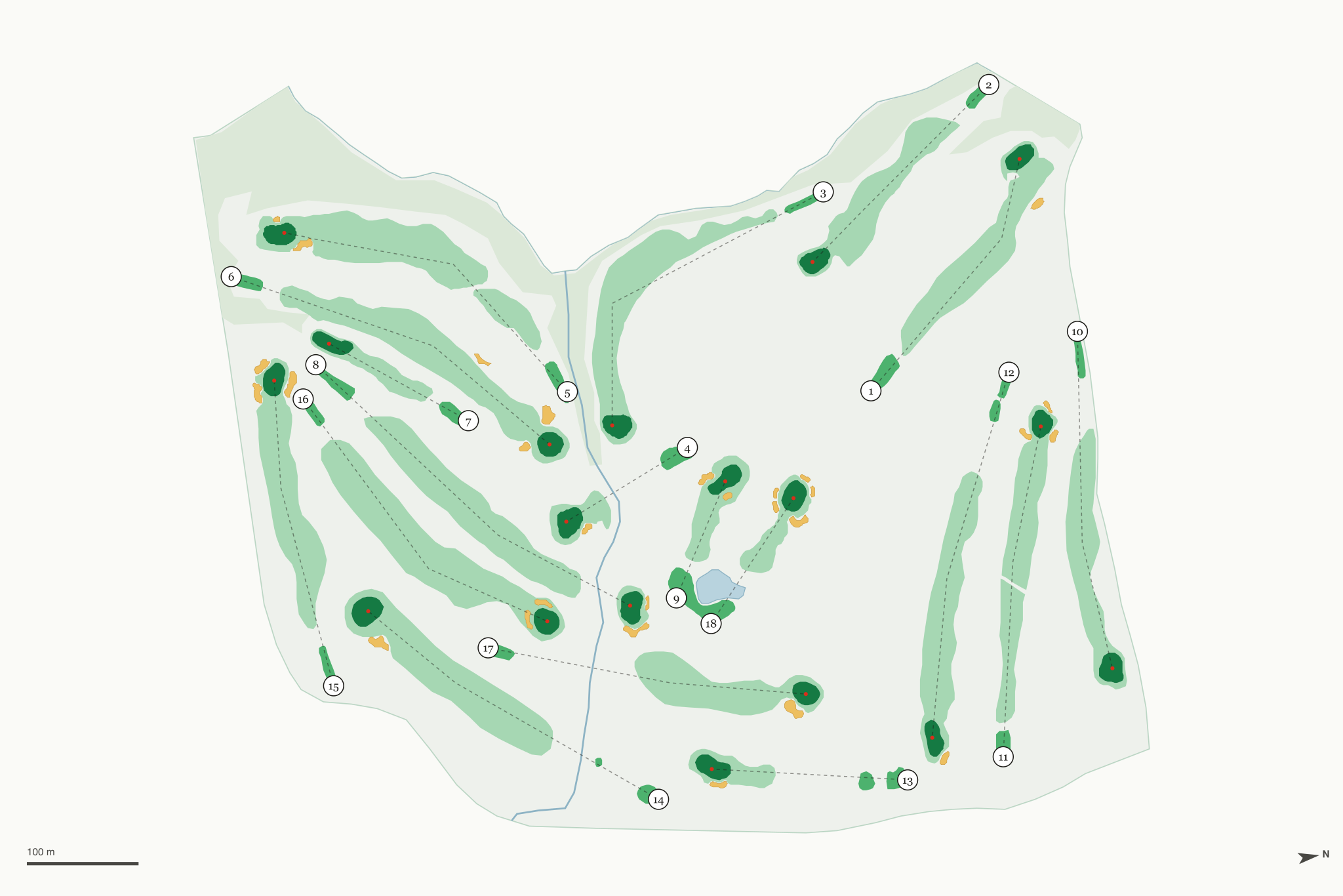 Map of Nile Shrine Golf Course