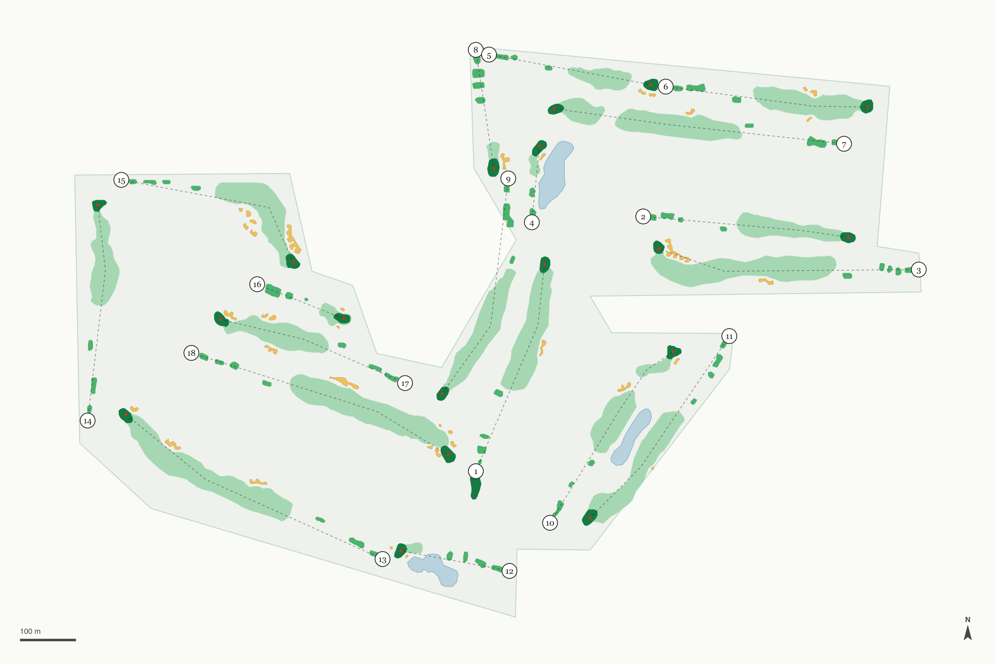 Map of Cobblestone Golf Course