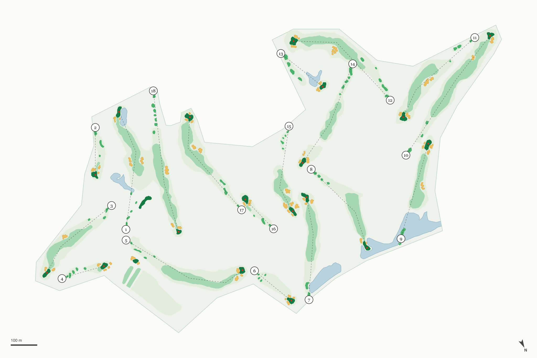 Map of Treetops Golf Club