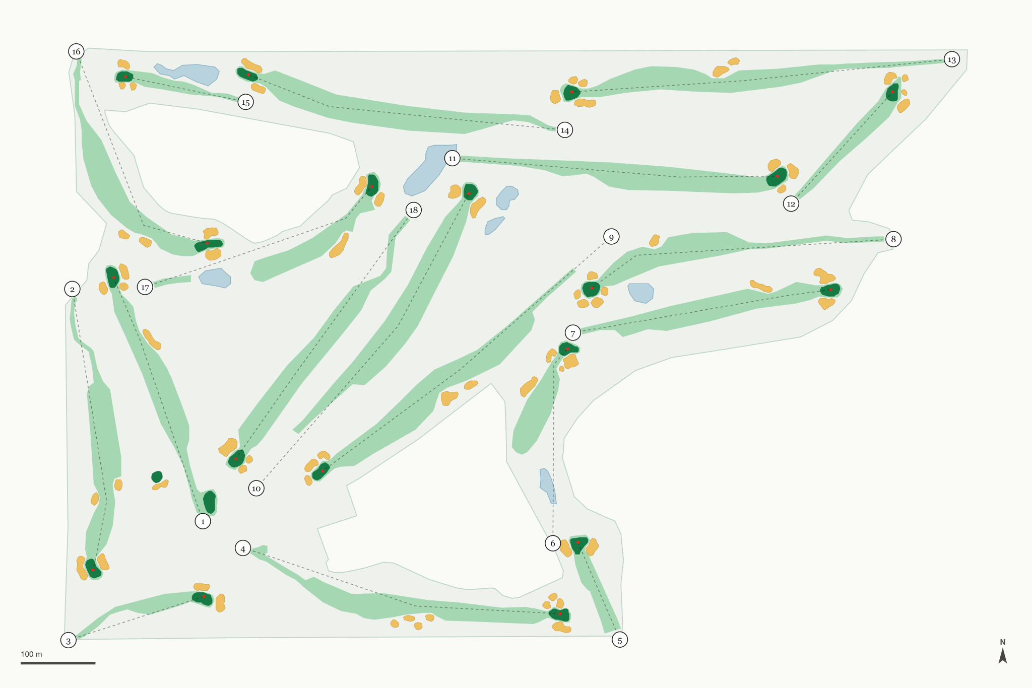 Map of Lake Wales Country Club
