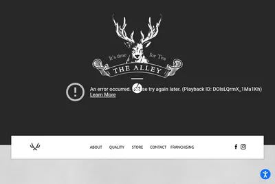 The Alley Westminster Boba and Tea website homepage