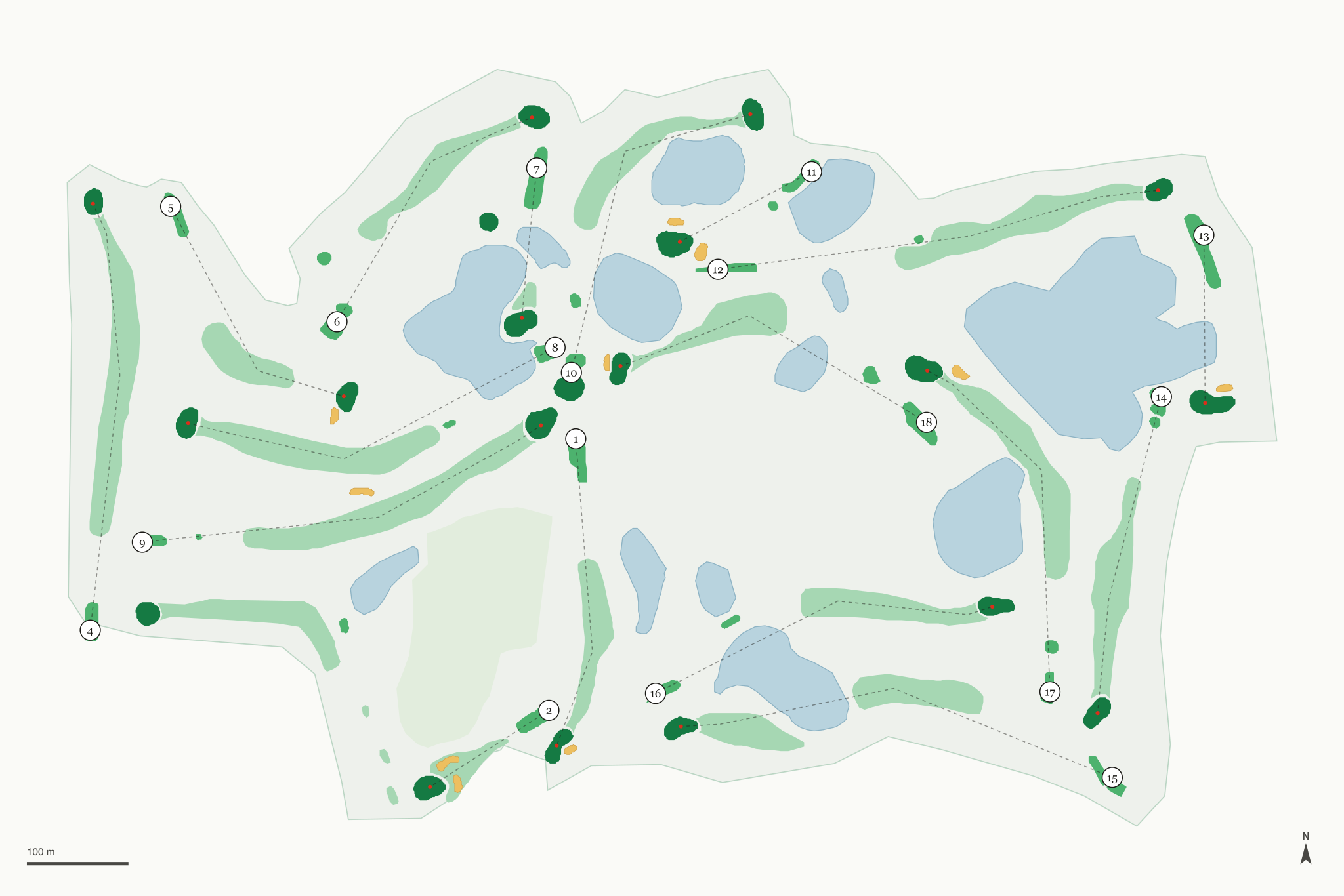 Map of Valleywood Golf Course