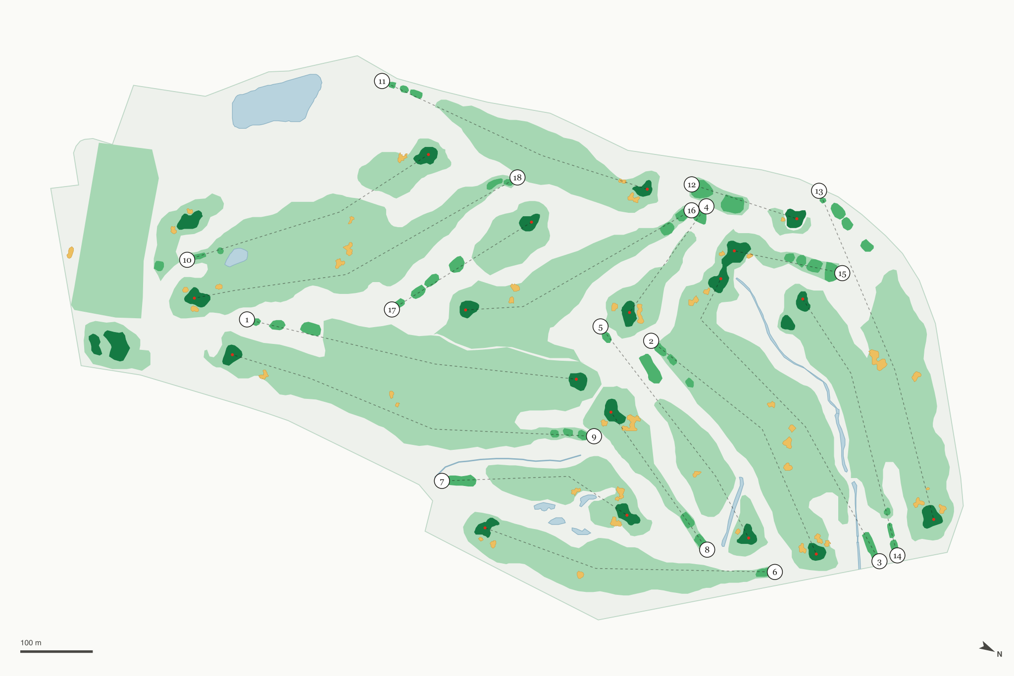 Map of Baylands Golf Links