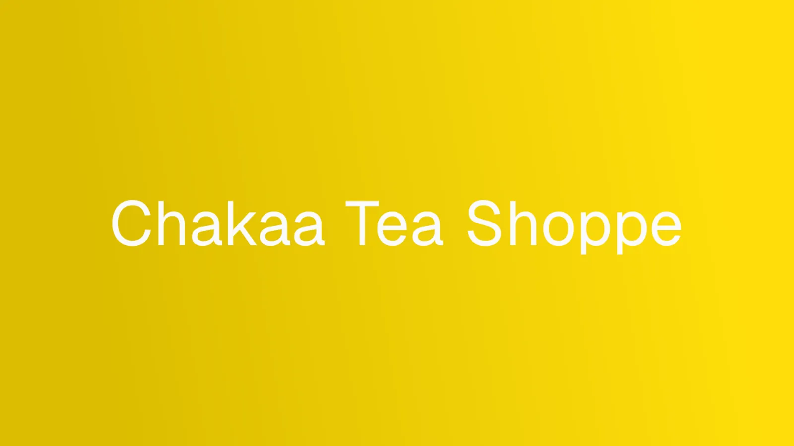 Chakaa Tea Shoppe