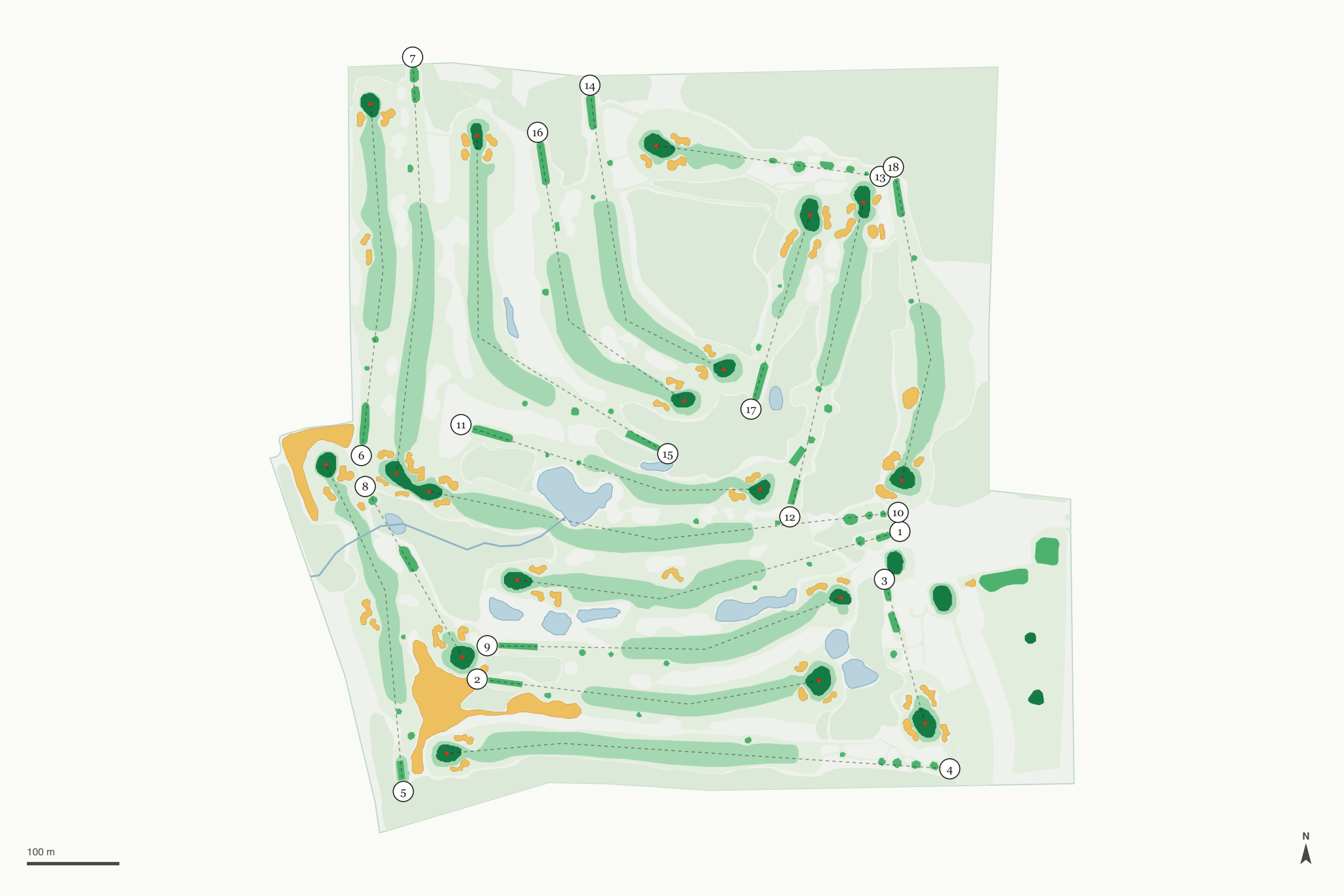 Map of Lake Michigan Hills Golf Club