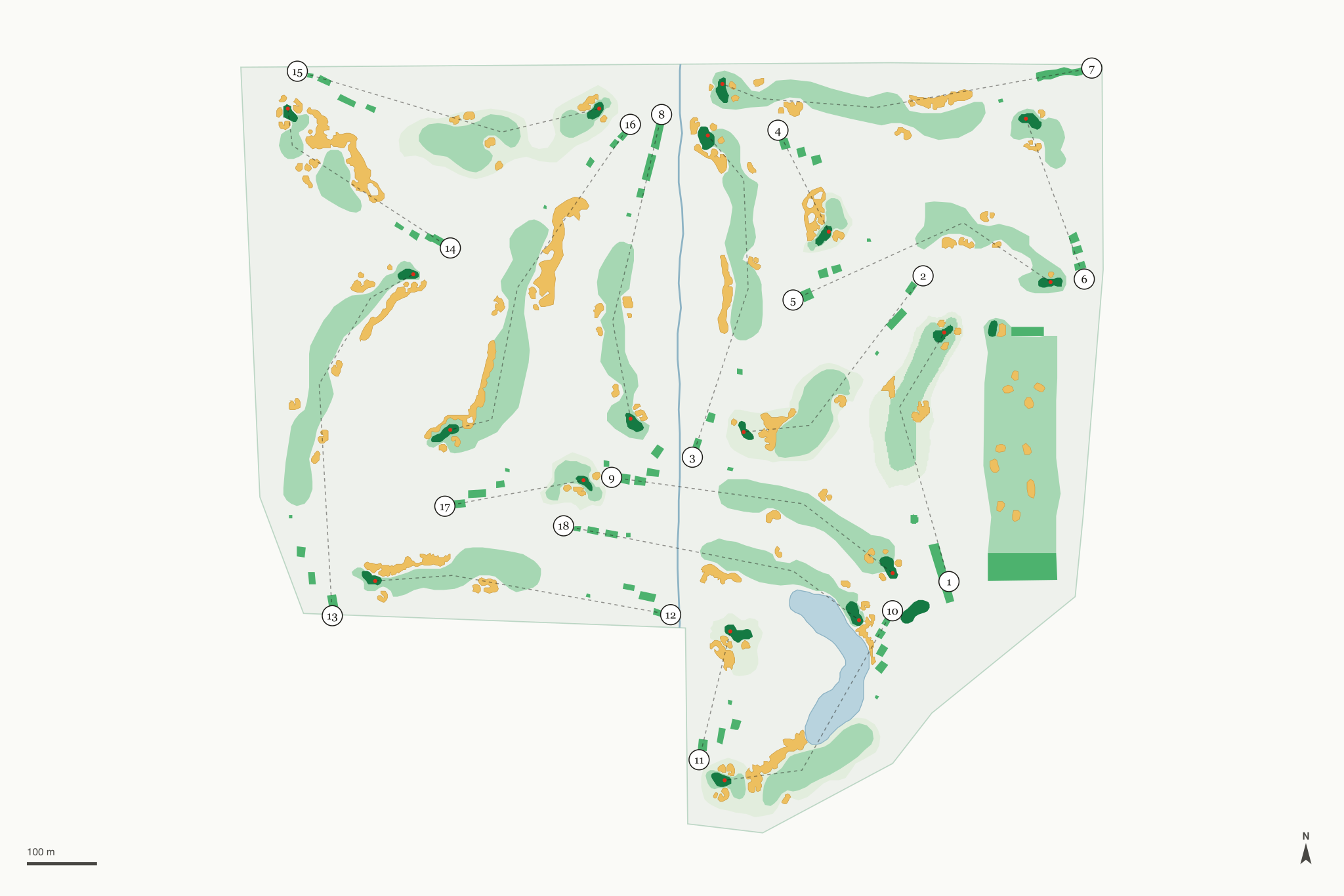 Map of Ak-Chin Southern Dunes Golf Club