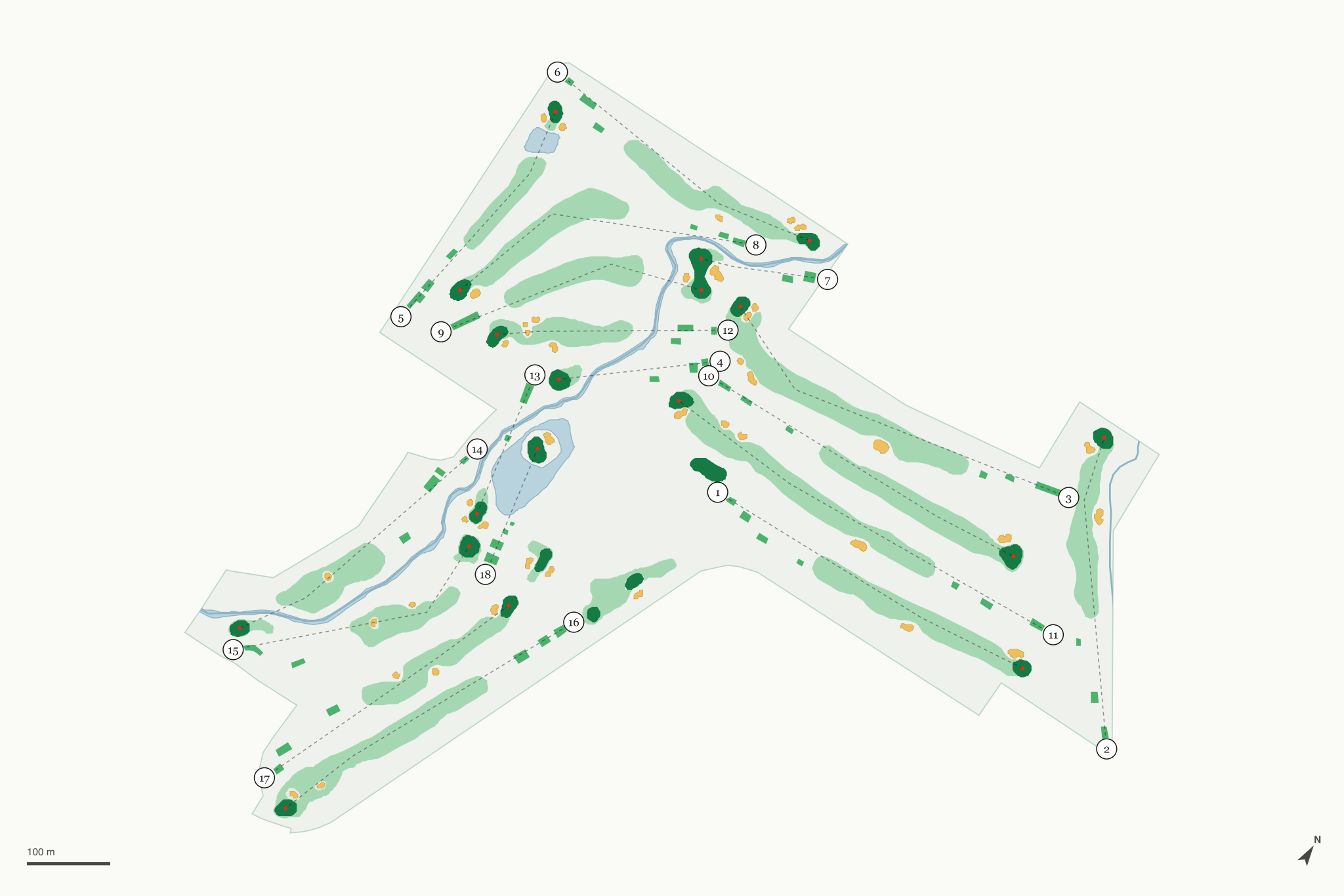 Map of Midland Country Club