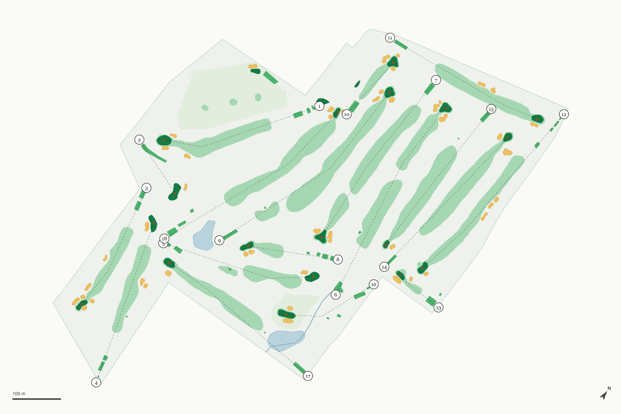 Map of Santa Barbara Golf Club