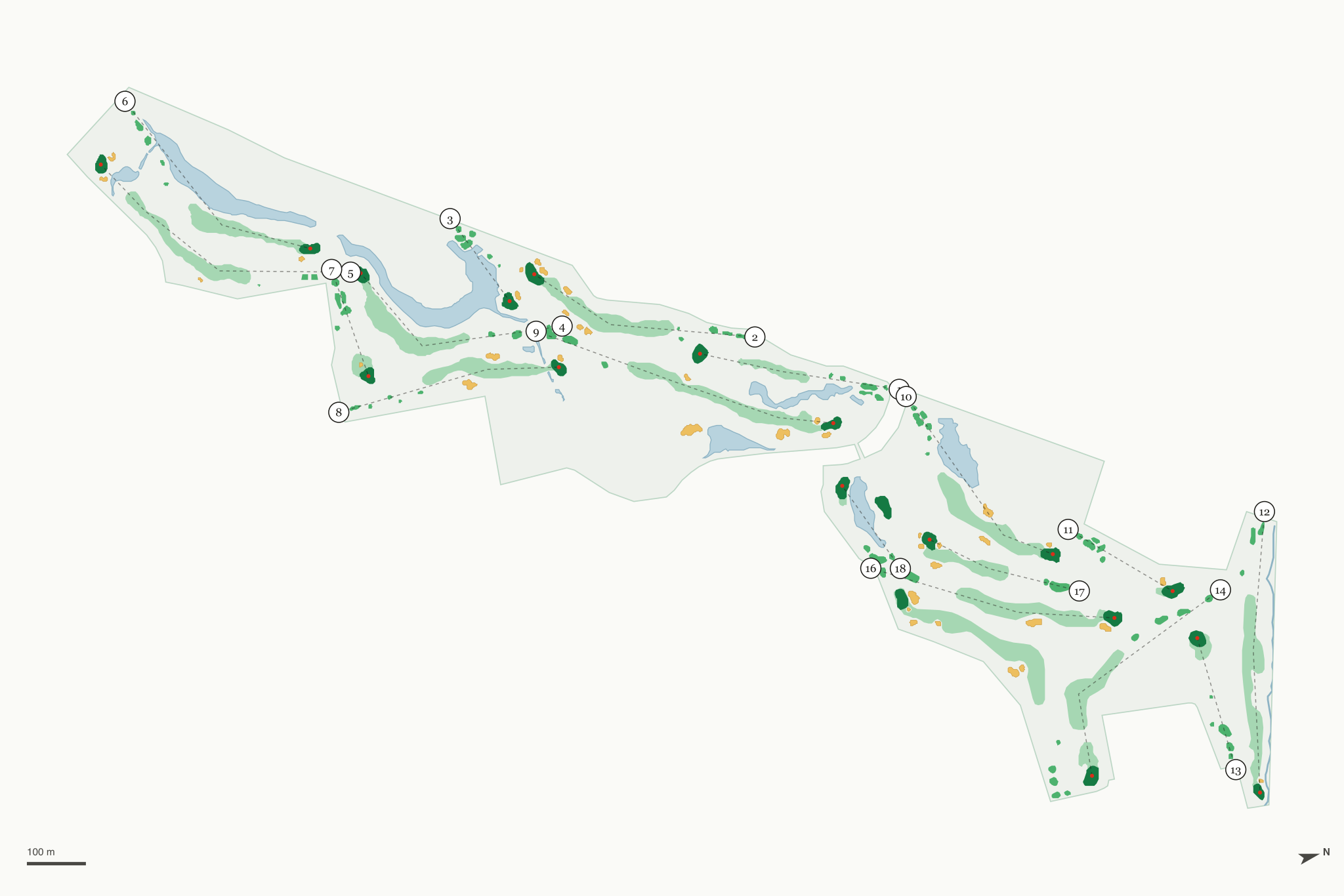 Map of Windy Knoll Golf Club