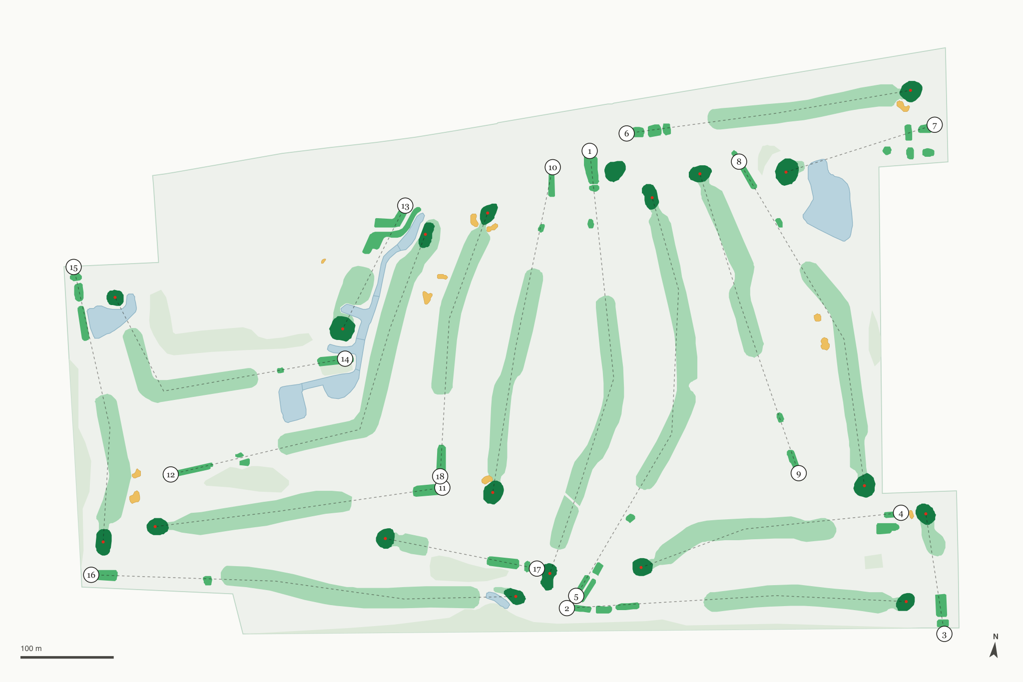 Map of Mill Creek Golf Club