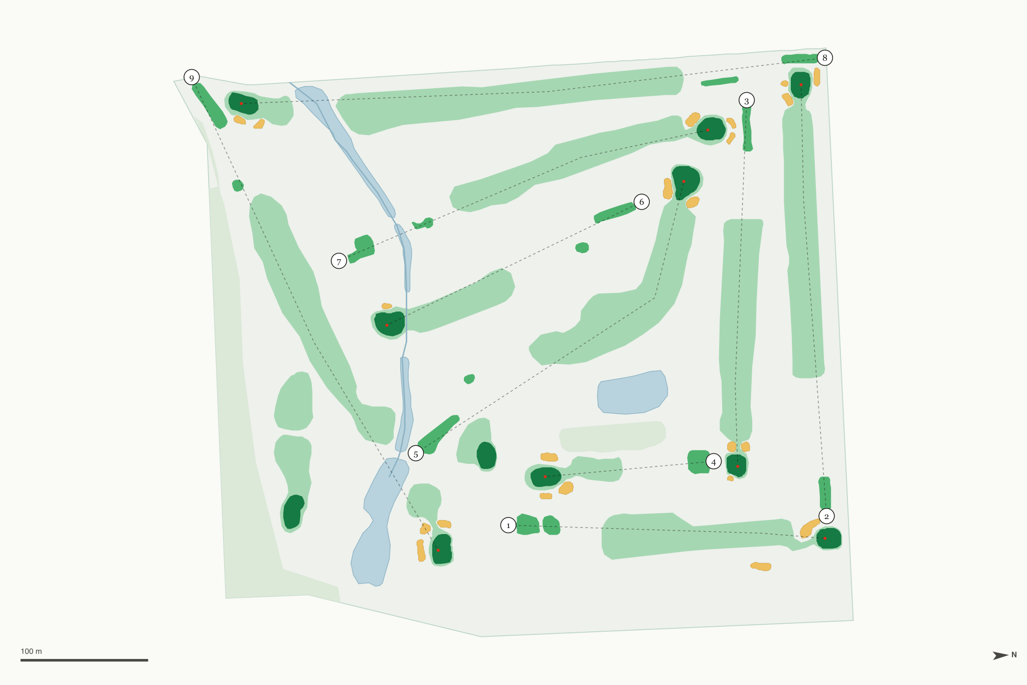 Map of Minakwa Golf Course