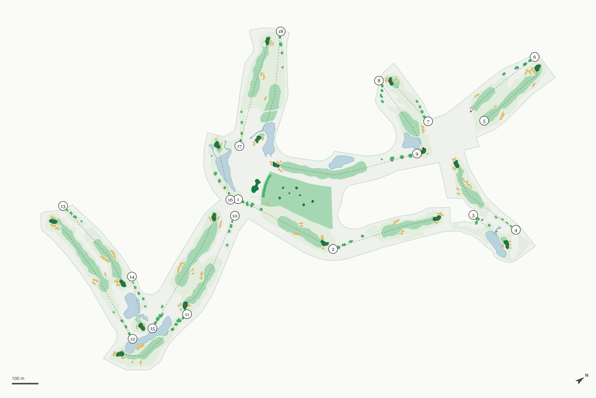 Map of Rhodes Ranch Golf Club