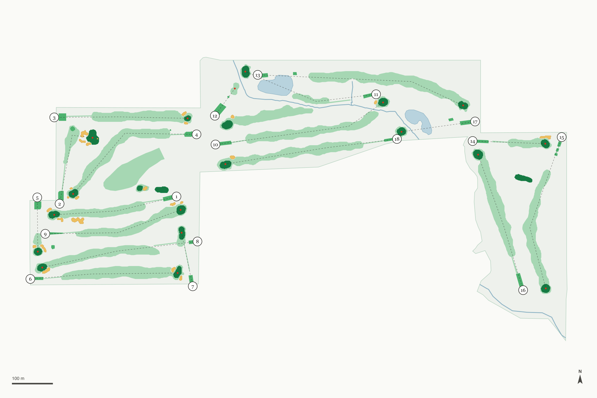 Map of Orchard Hills Golf Club