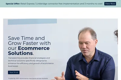 Screenshot of the TranslatorHQ homepage