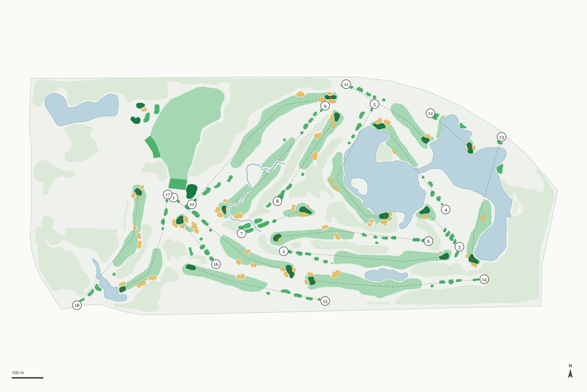 Map of SentryWorld Golf Course
