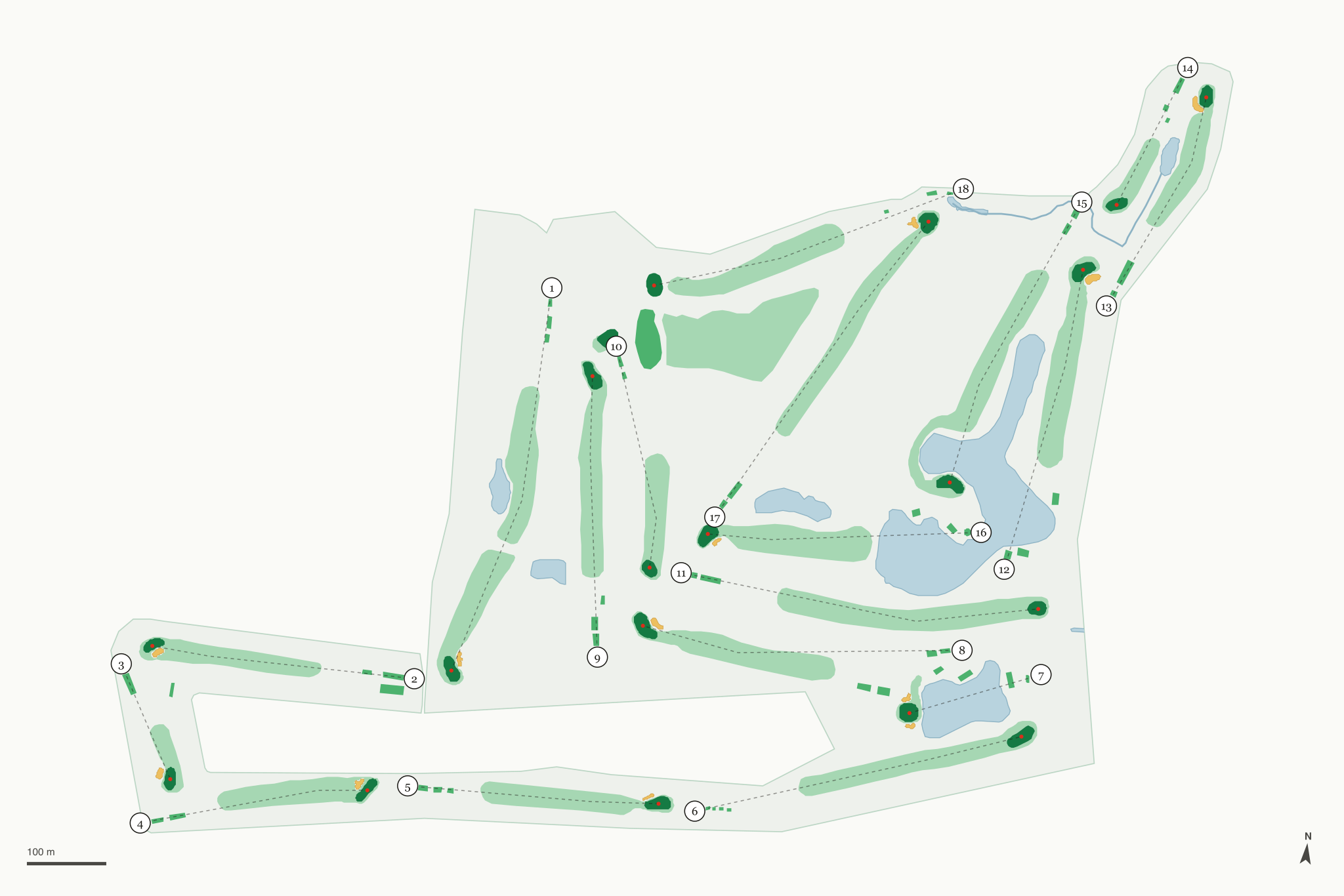 Map of Useless Bay Golf & Country Club