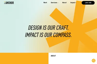 Screenshot of the Anchor homepage