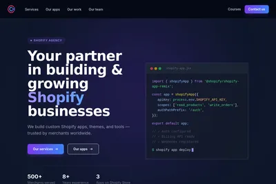 Screenshot of the CodeInspire.io homepage