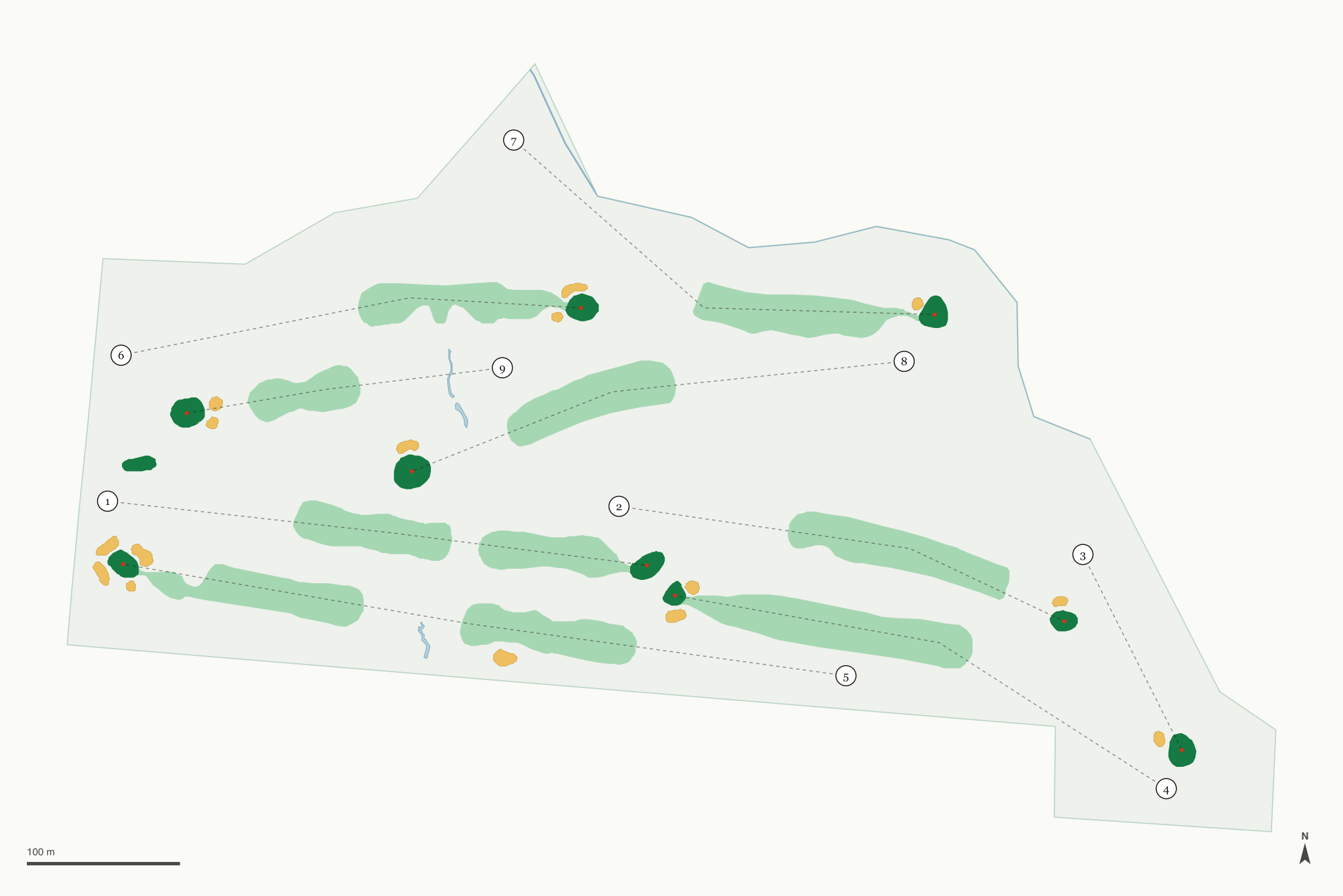 Map of Harmon Golf Club