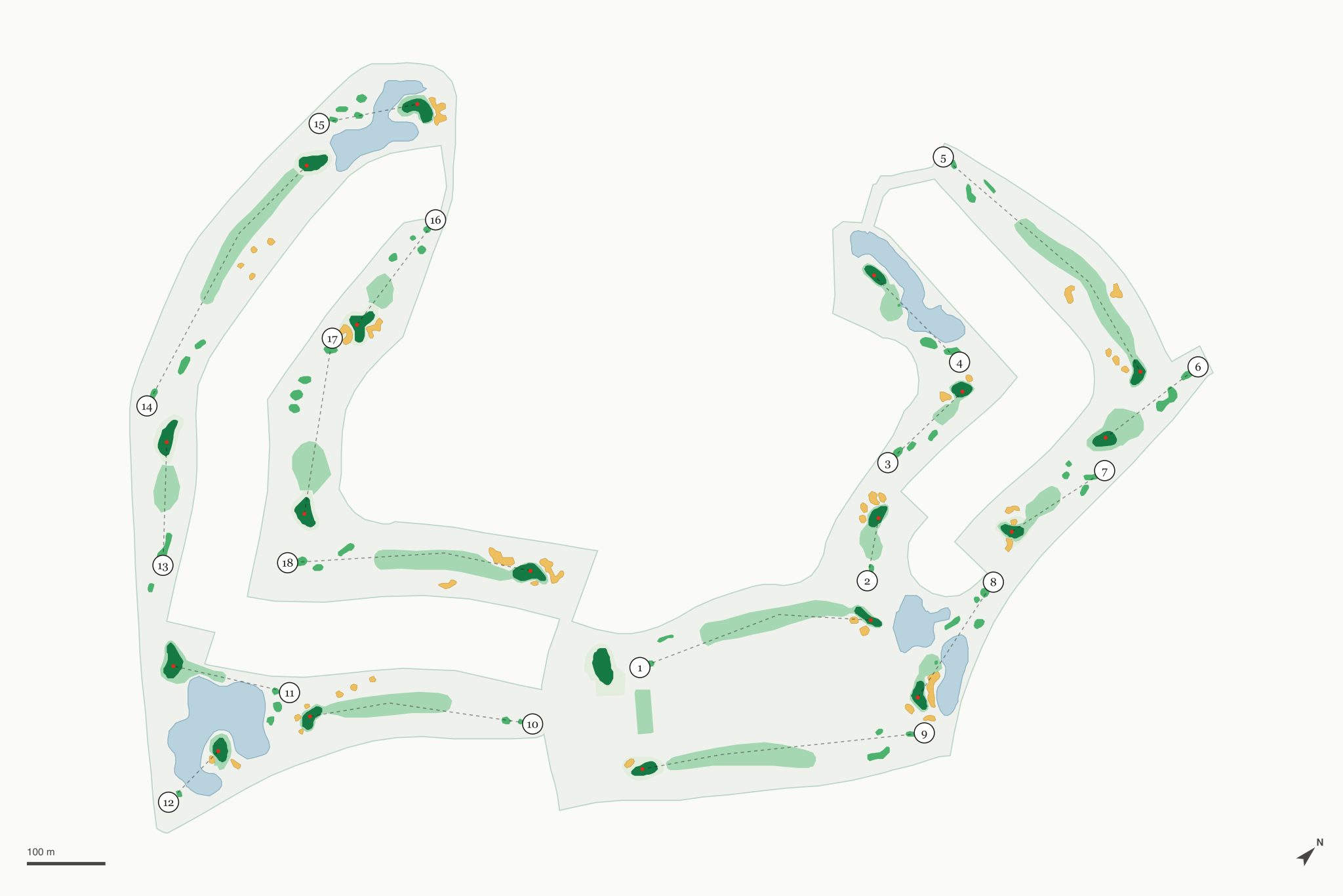Map of Echo Mesa Golf Course