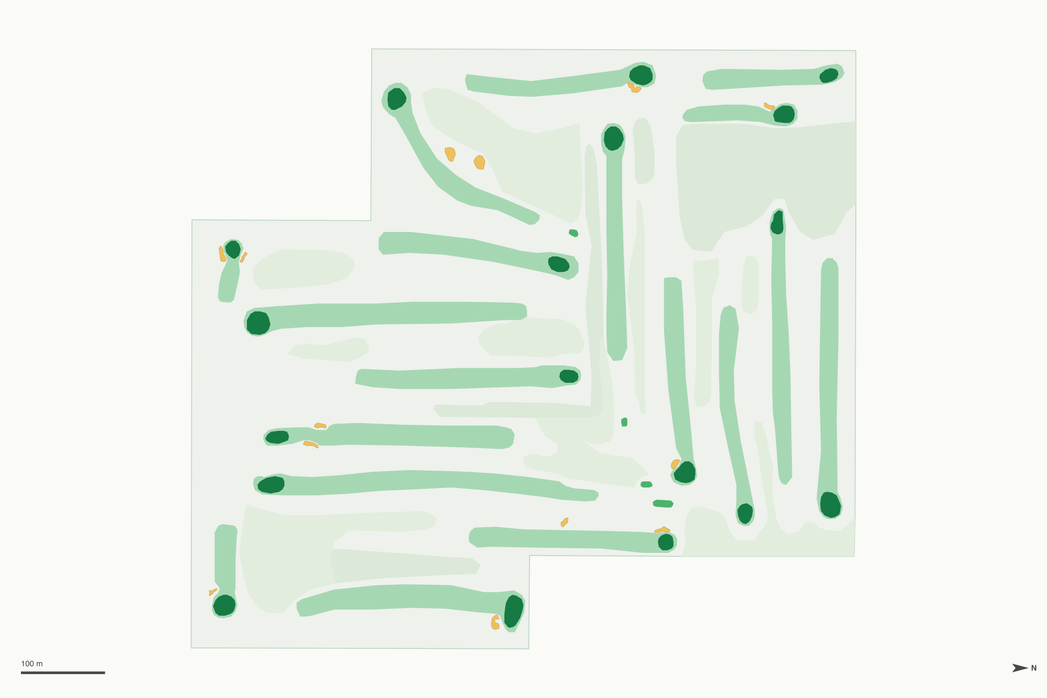 Map of Ridgeview Golf Course
