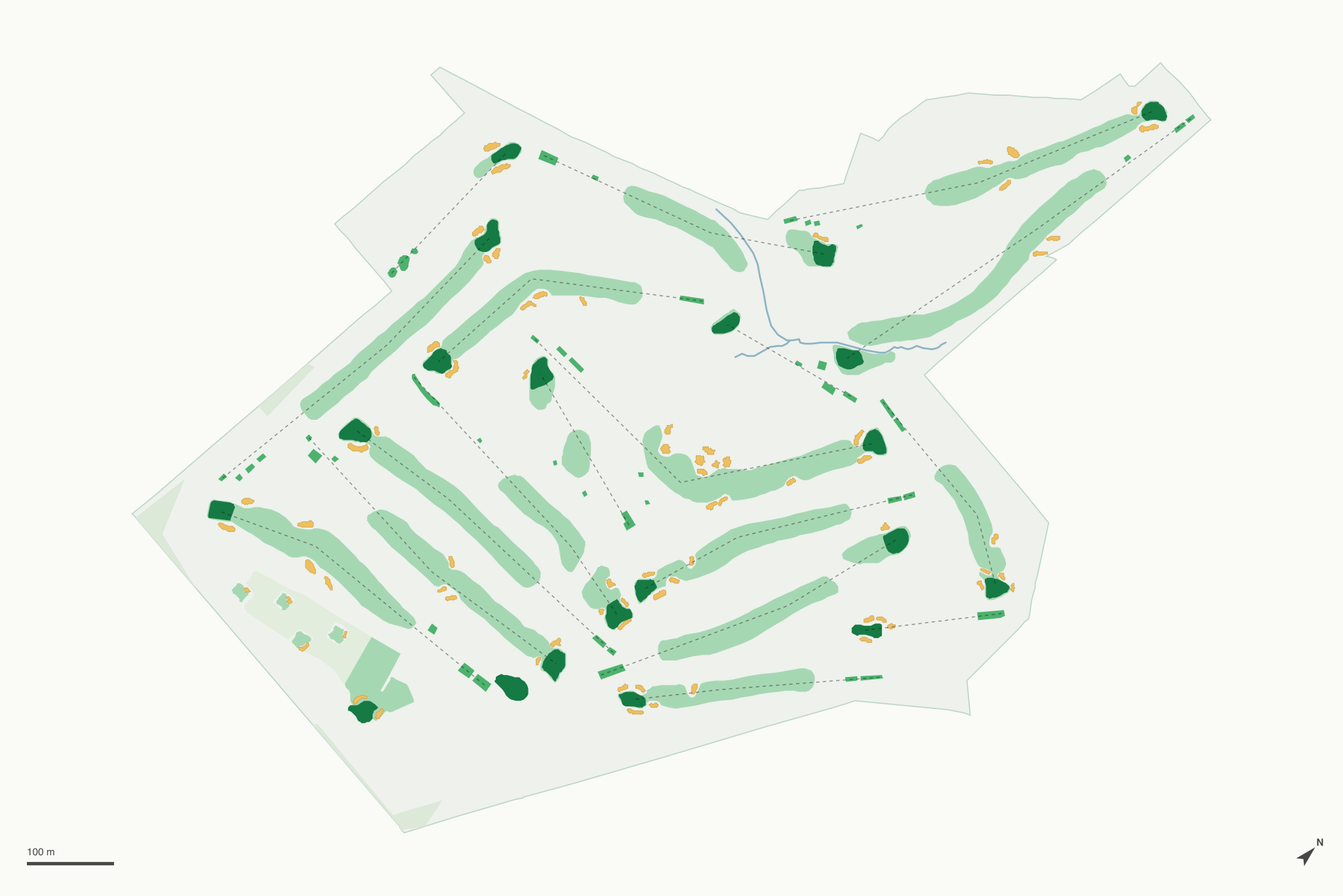 Map of Hyde Park Golf & Country Club