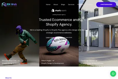 Screenshot of the Shubham Goel homepage